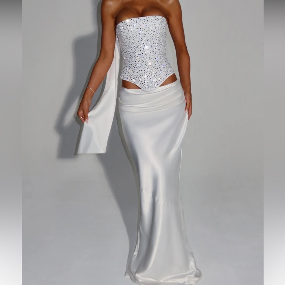 BABYBOO BERNADETTE MAXI SKIRT - IVORY